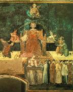 Ambrogio Lorenzetti Allegory of the Good Government oil painting